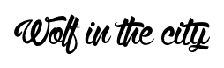 Wolf in the city font